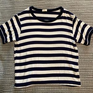 J Galt (Brandy Melville) Navy Striped T-Shirt